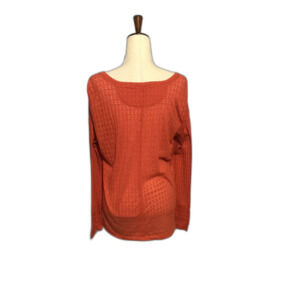 Eddie Bauer Red Geometric Tunic Top XL